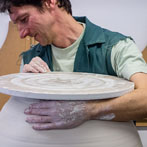Gareth Mason talking about his work and demonstrating